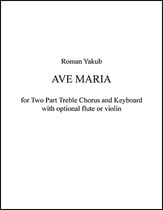 Ave Maria Two-Part choral sheet music cover